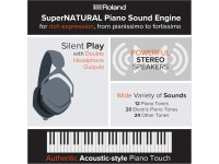 <b>Roland FP-30X-WH BRANCO com SUPORTE TECLADO Roland KS-20X, estante de partituras e Pedal sustain Roland DP-2</b> <b>Roland FP-30X-WH BRANCO com SUPORTE TECLADO Roland KS-20X, estante de partituras e Pedal sustain Roland DP-2</b>
